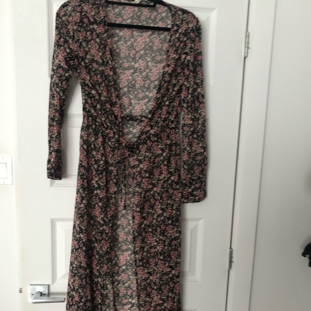 Long flower cardigan
